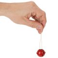 Klokkeformede dekorative anheng med stjernemotiv, 3 cm, 9 stk. | Floristik24.no