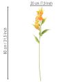 Kunstig Gloriosa oransje blomst med lange stilker til vaser 80 cm 3 stk | Floristik24.no