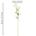 Kunstig Gloriosa-blomst, hvit og gul, elegant blomstrende gren til dekorasjon, 80 cm, 3 stk. | Floristik24.no