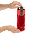 Gravlys rødt, lokk svart, minnelys 4 dager 23 cm | Floristik24.no
