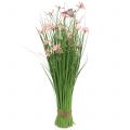 Floristik24 Grasbunt med blomster og sommerfugler rosa 70cm