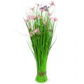 Floristik24 Grasbunt med blomster og sommerfugler rosa 70cm