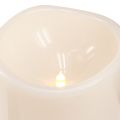 Stort LED-lys med timer, for utendørs bruk, varmhvit, Ø12,5 cm, H20 cm | Floristik24.no