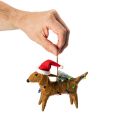 Dekorativ dachshund-julepynt til juletreet, 16 cm, 2 stk. | Floristik24.no