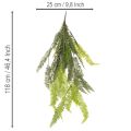 Kunstig bregne, dekorativ bregnegren for oppklistring og oppheng, 118 cm | Floristik24.no