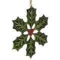 Floristik24 Kristtorn-pynt, juledekorasjon til oppheng, 26 cm