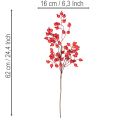 Kunstig nypegren med skinnende bær, 62 cm | Floristik24.no