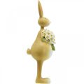 Floristik24 Påskehare med blomsterbukett, påskepynt, dekorativ figurkanin H32cm