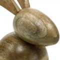 Floristik24 Sittende trekanin, dekorativ kanin, tredekor, påske 18cm
