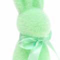Floristik24 Bunny strømmet myntegrønn 16cm 4stk