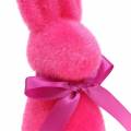 Floristik24 Bunny strømmet rosa 16cm 4stk