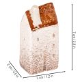 Dekorativt hussett i keramikk, miniatyrhus for stående, 7 cm, 3 deler | Floristik24.no