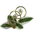 Floristik24 Bryllupsnål med perler, gull 8cm 24stk