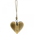 Floristik24 Trehjerte, dekorativt hjerte til oppheng, hjertedekor H19cm
