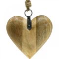 Floristik24 Trehjerte, dekorativt hjerte til oppheng, hjertedekor H19cm