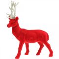 Floristik24 Dekorativ hjort dekorativ figur dekorativ reinflokk rød H28cm
