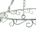 Floristik24 Hengende dekor metall dekorativ ring hvit shabby chic Ø30cm H30cm
