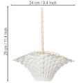 Kurv til bryllupsblomsterpike 24 cm x 17 cm | Floristik24.no