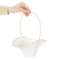 Kurv til bryllupsblomsterpike 24 cm x 17 cm | Floristik24.no