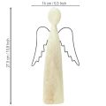 Treengel naturlig skytsengel trefigur moderne H27,5 cm | Floristik24.no