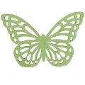 Floristik24 Sommerfugl grønn / hvit 5cm 36stk