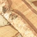 Trebrett med bjørkedekorasjon av trebark 25 × 10 × 2 cm 4 stk. | Floristik24.no