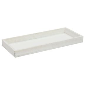 Floristik24 Trebrett hvitt dekorativt brett shabby chic tre 35×15×3cm