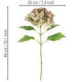 Kunstig hortensia dekorativ blomst med stilk, 46 cm | Floristik24.no
