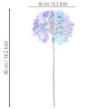 Kunstig hortensiablomstrende gren i iriserende farger 36 cm 2 stk | Floristik24.no