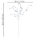 Kunstig, delikat blomstrende gren med iriserende blomster, 98 cm | Floristik24.no