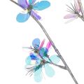 Kunstig, delikat blomstrende gren med iriserende blomster, 98 cm | Floristik24.no