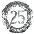 Floristik24 Jubileumsnummer 25 i sølv Ø40cm