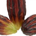 Floristik24 Kakao frukt kunstig deco butikkvindu lilla-grønn 17cm 3stk