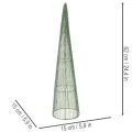 Metallkongler, grønne, til blomsteroppsatser, 62 cm, 2 stk. | Floristik24.no