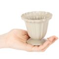Dekorativ bolle, kremfarget trofé, liten, 10 cm | Floristik24.no