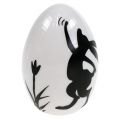 Floristik24 Keramisk egg med mønster 6,5 cm 4stk