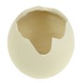 Floristik24 Keramisk egg åpen krem H12cm 2stk
