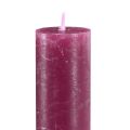 Stearinlys ensfargede Berry stick lys 34x300mm 4 stk | Floristik24.no