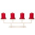 Moderne lysestake med fire lysfat, 47 cm | Floristik24.no