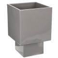 Floristik24 Grå kubeplantekasse med base for moderne dekorasjon, 22 cm