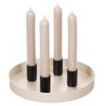 Rund magnetisk lysholder, matt