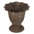 Floristik24 Lysholder trofé antikk pinne lysestake metall Ø10cm H9,5cm