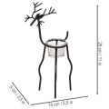 Reinsdyrlysestake med telysglass, 28 cm | Floristik24.no