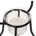 Reinsdyrlysestake med telysglass, 28 cm | Floristik24.no