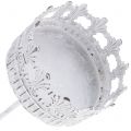 Lysestaker hvit antikk Ø7cm H12cm 4 stk | Floristik24.no