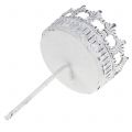 Lysestaker hvit antikk Ø7cm H12cm 4 stk | Floristik24.no