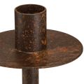 Lysholder til flasker rustlook Ø8,5cm H12cm 2stk | Floristik24.no