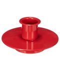 Floristik24 Små røde lysholdere for 8 cm koniske lys, 3 stk.