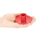 Små røde lysholdere for 8 cm koniske lys, 3 stk. | Floristik24.no