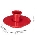 Små røde lysholdere for 8 cm koniske lys, 3 stk. | Floristik24.no